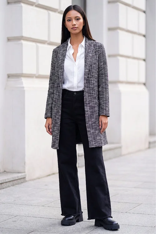 Roman Black Petite Boucle Jacket - 8 Image 1