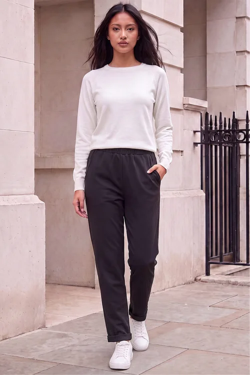 Roman Black Petite Ponte Trouser - 16 Image 2