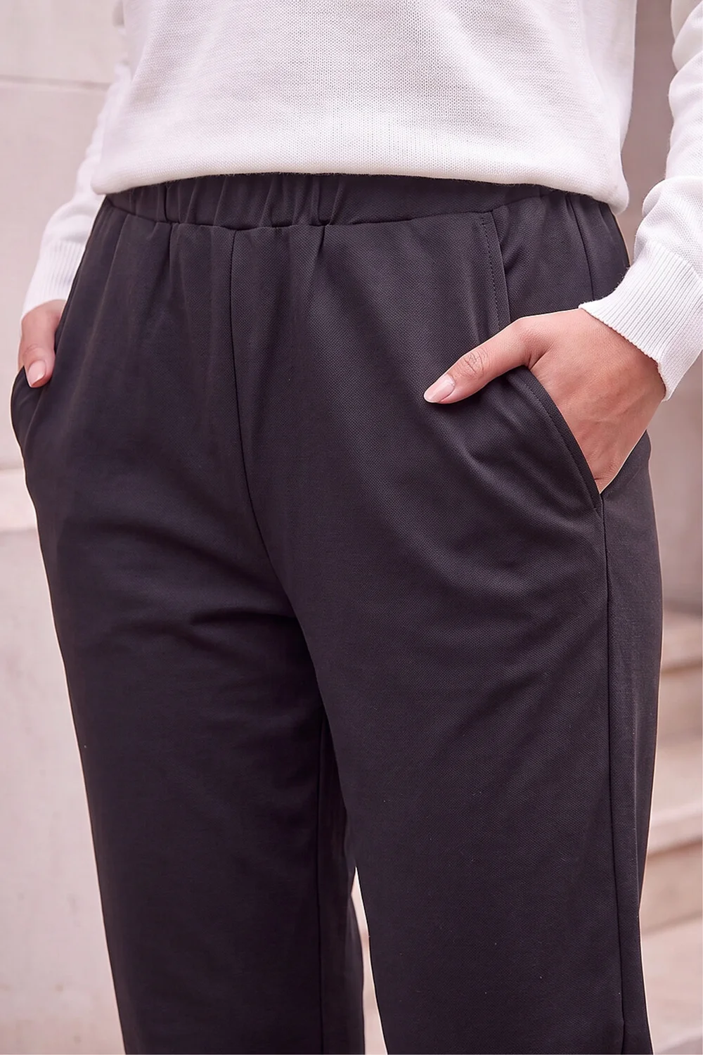 Roman Black Petite Ponte Trouser - 16 Image 4