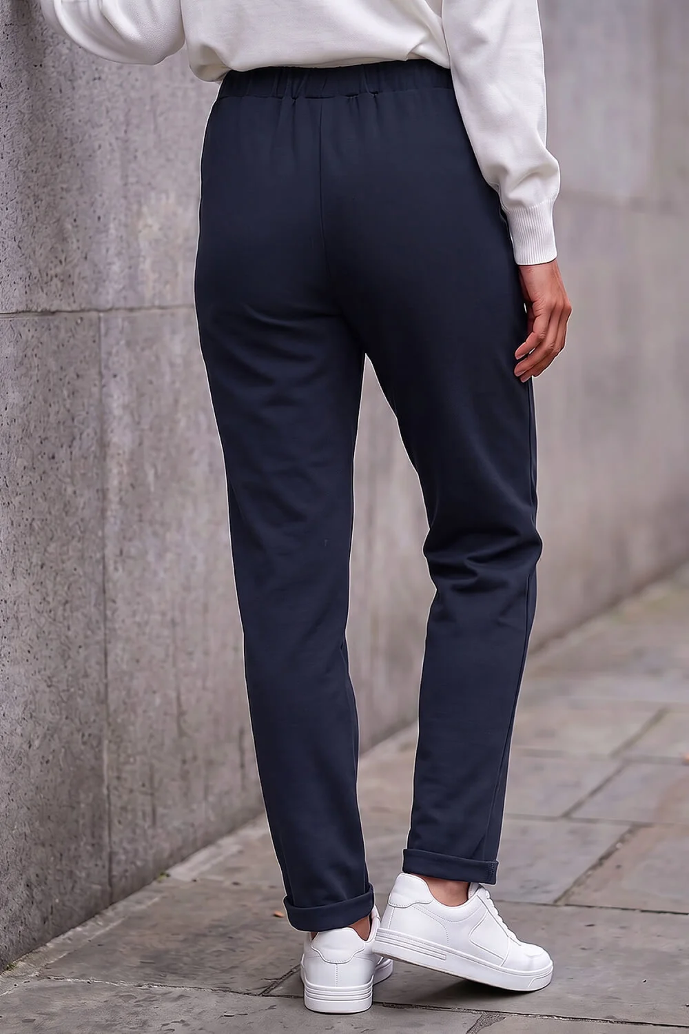 Roman Navy Petite Turn Up Trouser - 14 Image 3