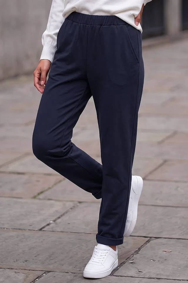 Roman Navy Petite Ponte Trouser