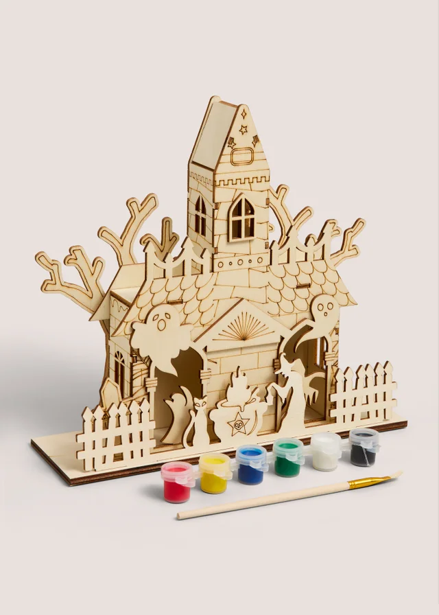 Paint Your Own Haunted House Activity