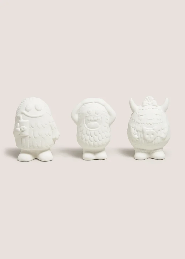 White Halloween Paint Your Own Characters
