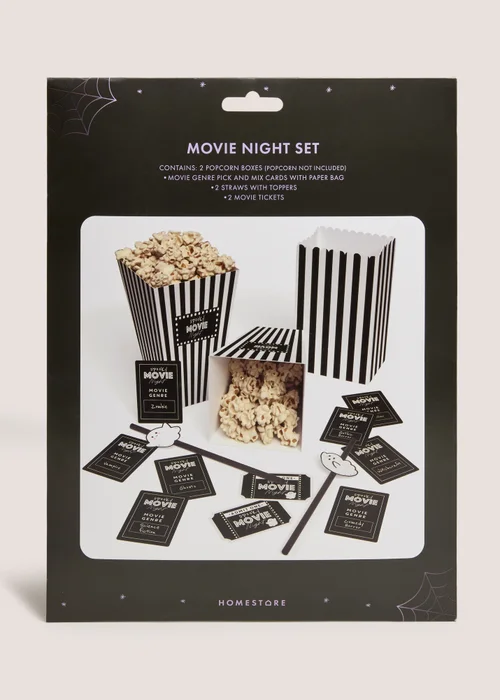 Black Stripe Monsters Movie Night Set Image 1