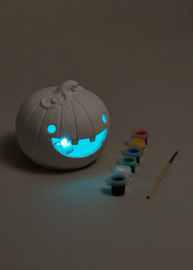 White Halloween Paint Your Own Pumpkin