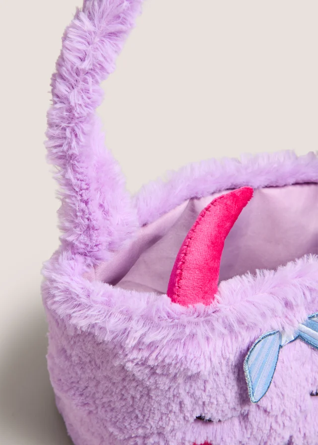 Purple Monster Kids Storage Basket
