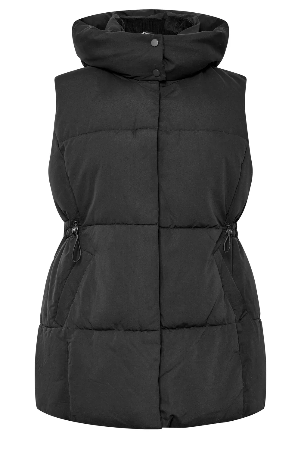 Yours Curve Black Short Padded Gilet - 20 Image 5