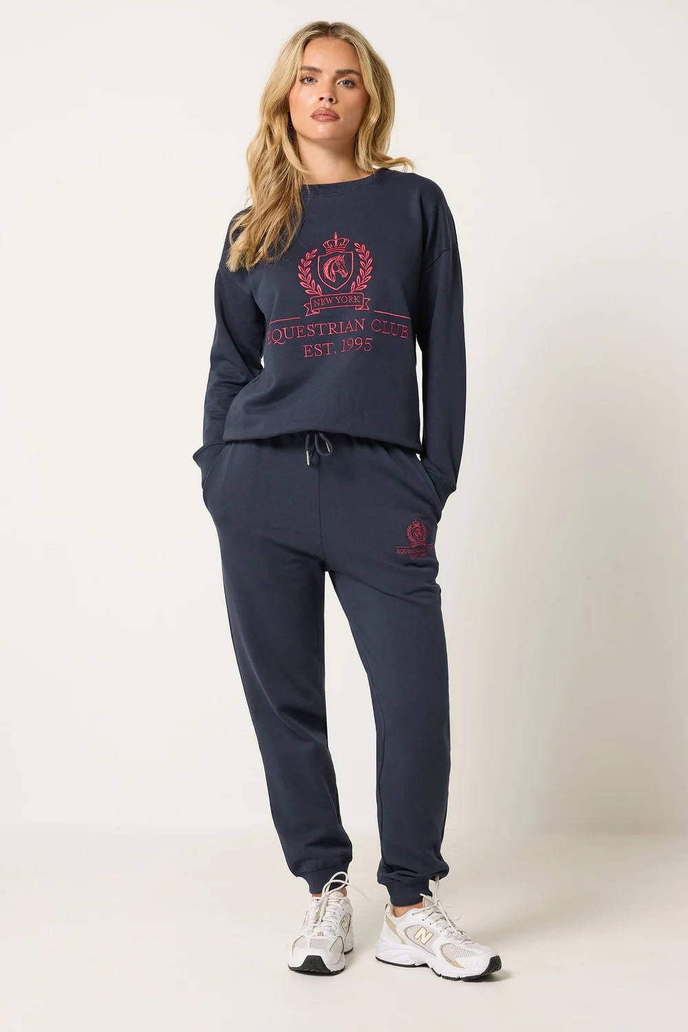 PixieGirl Petite Navy Blue Embroidered Sweatshirt - 8 Image 3