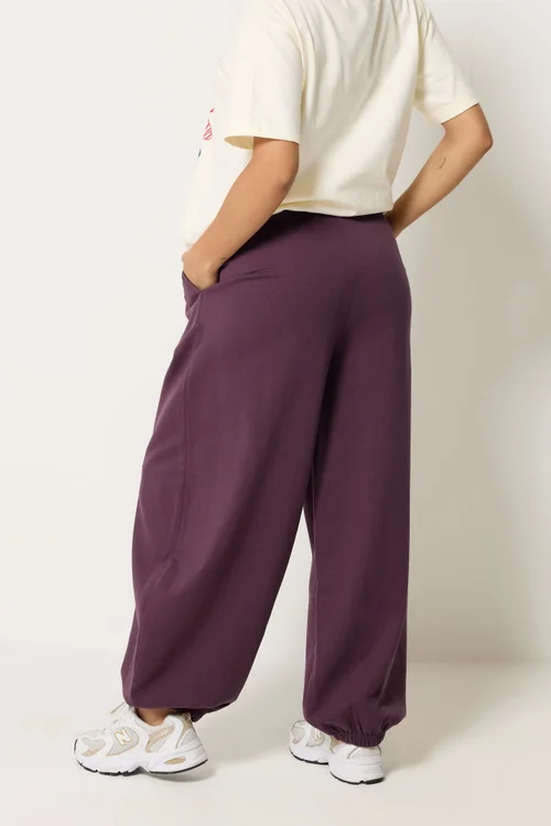 PixieGirl Petite Plum Purple Brushed Balloon Joggers - 8/L27 Image 5