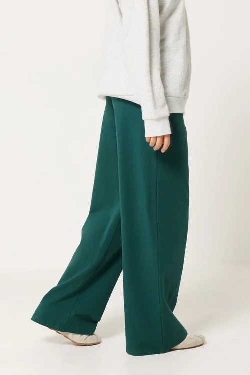 PixieGirl Petite Dark Green Wide Leg Yoga Pants - 18/l27 Image 3