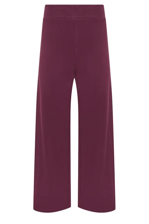PixieGirl Petite Burgundy Red Wide Leg Yoga Pants - 16/L27 Image 5