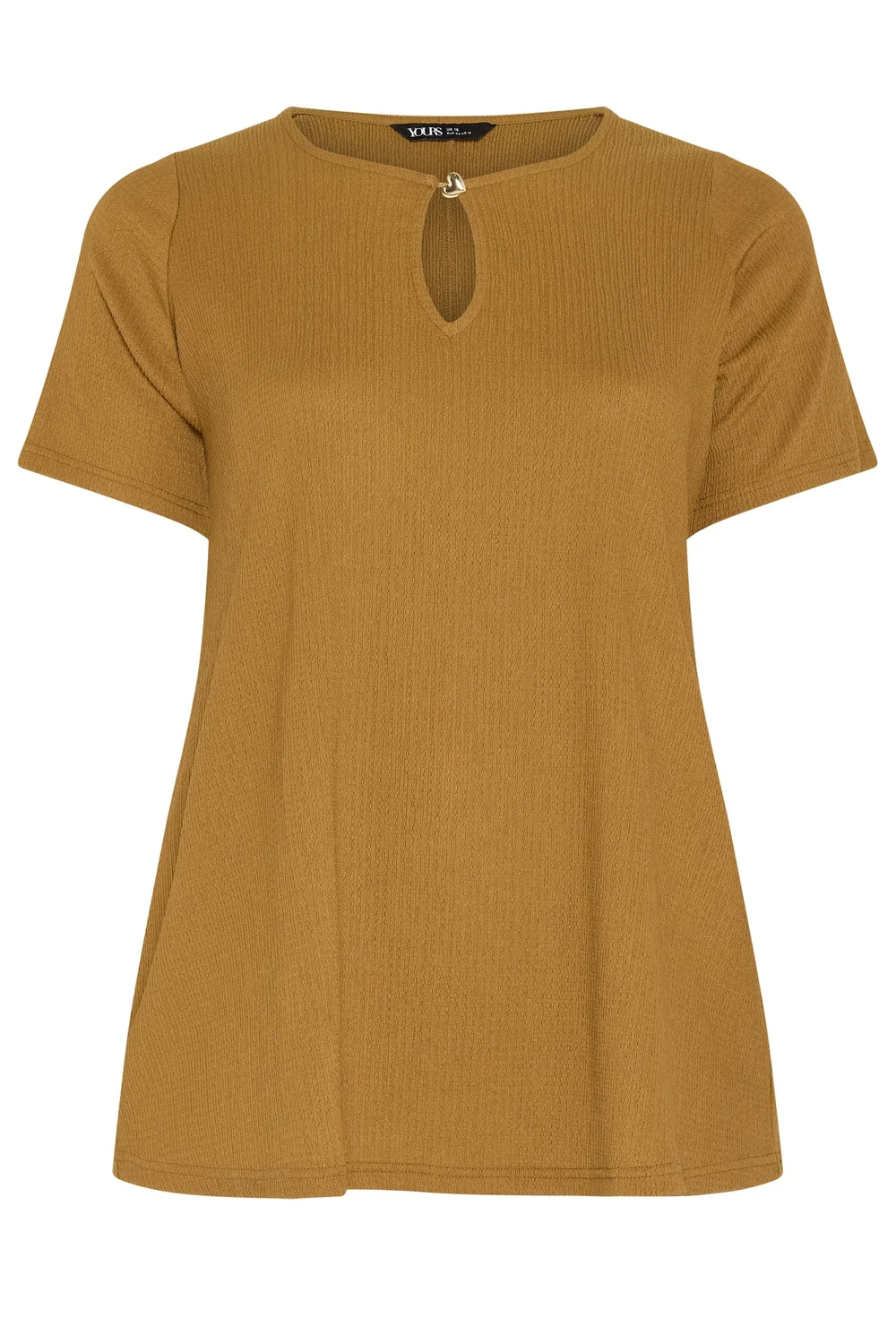 Yours Curve Yellow Keyhole Detail Top - 14 Image 5
