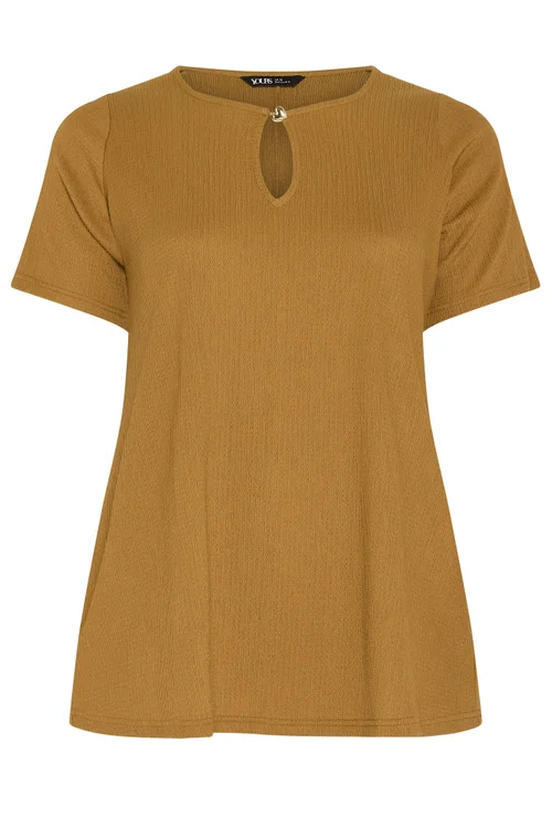 Yours Curve Yellow Keyhole Detail Top - 14 Image 5