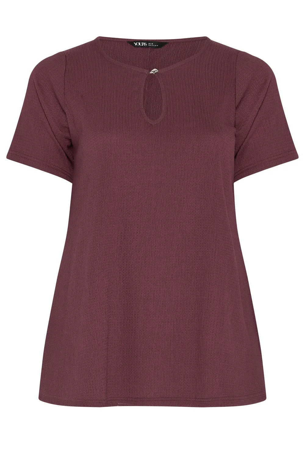 Yours Curve Purple Keyhole Detail Top - 18 Image 5