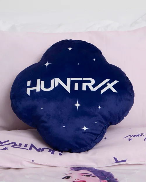 KPop Demon Hunters Purple Glow In The Dark Cushion - One Size Image 2
