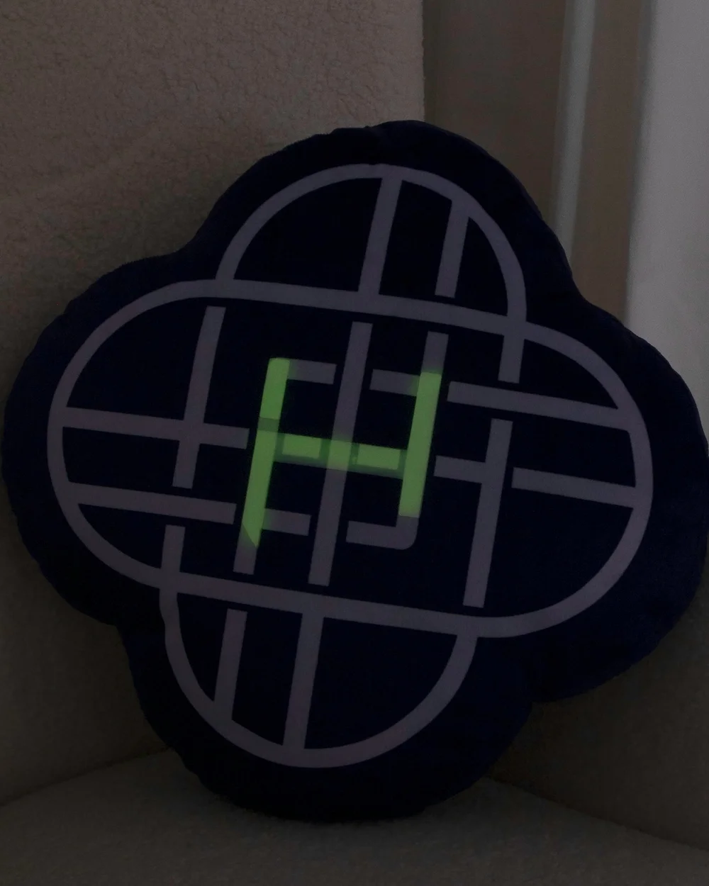 KPop Demon Hunters Purple Glow In The Dark Cushion - One Size Image 3