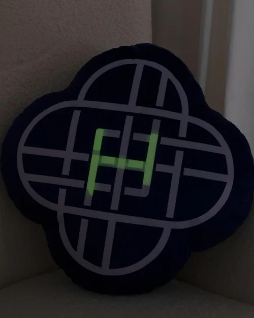 KPop Demon Hunters Purple Glow In The Dark Cushion - One Size Image 3