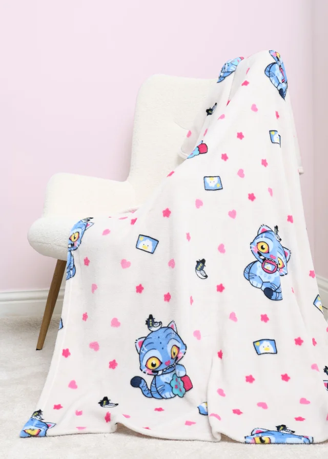 Kpop Demon Hunters Derpy Flower Fleece Blanket