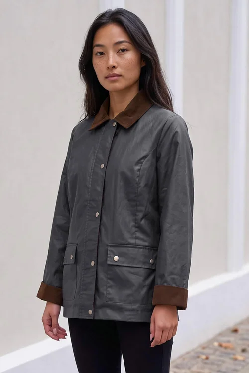 Roman Navy Petite Showerproof Coat - 16 Image 1