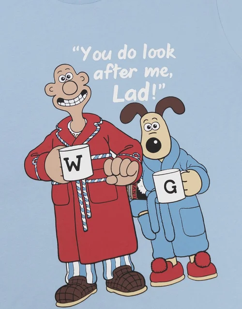 Vanilla Underground Wallace & Gromit Short Sleeve Short Leg Pyjama Set - S Image 5