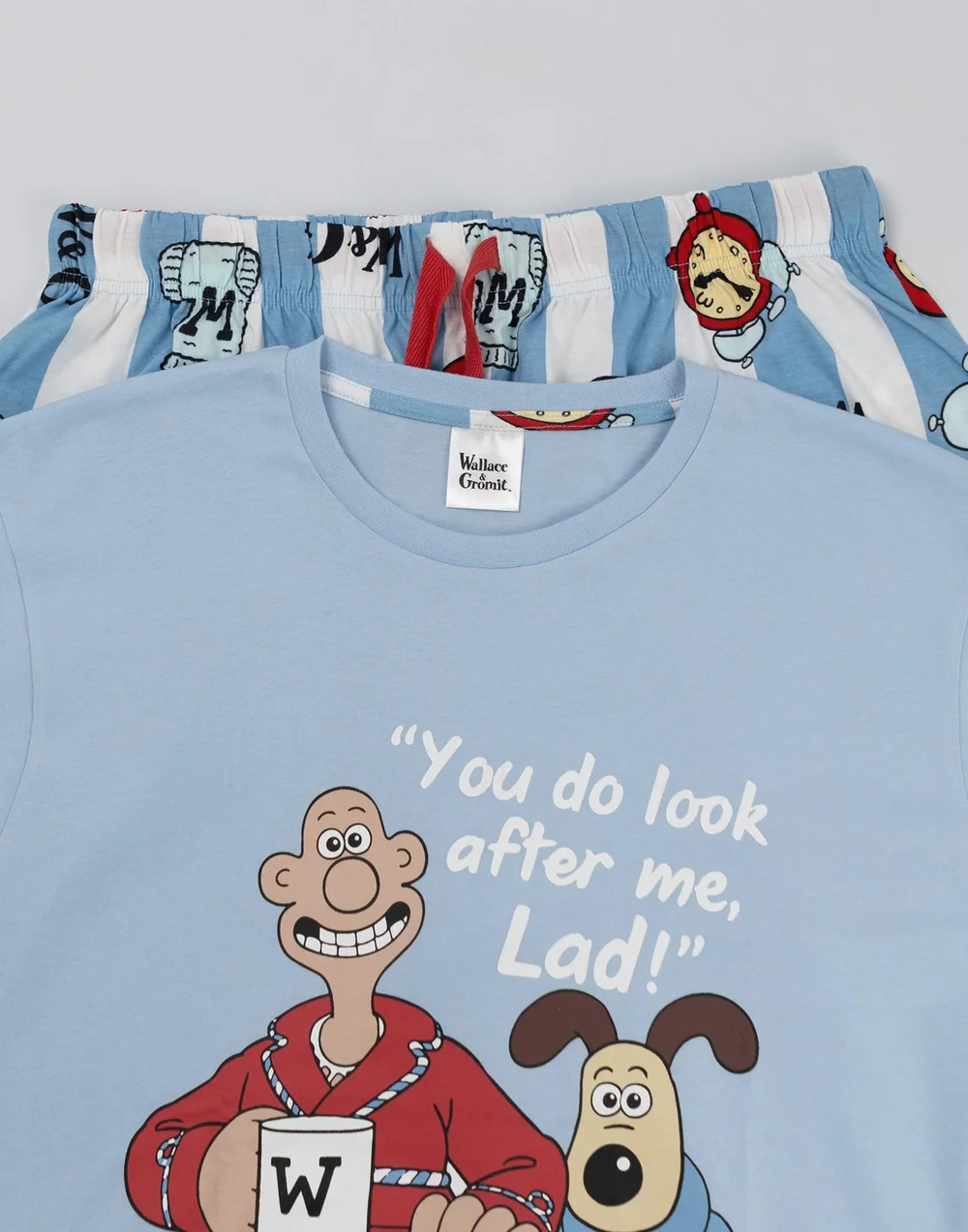 Vanilla Underground Wallace & Gromit Short Sleeve Short Leg Pyjama Set - S Image 3