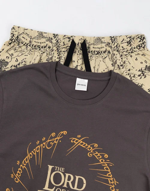 Vanilla Underground Lord Of The Rings Logo Short Sleeve Short Leg Pyjama Set - XL Image 3