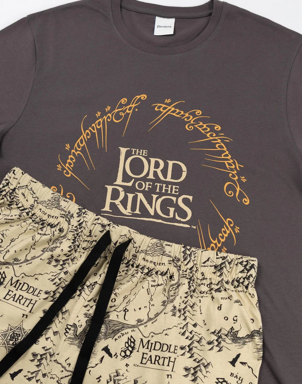 Vanilla Underground Lord Of The Rings Logo Short Sleeve Short Leg Pyjama Set - XL Image 4