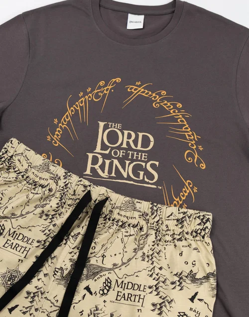 Vanilla Underground Lord Of The Rings Logo Short Sleeve Short Leg Pyjama Set - XL Image 4