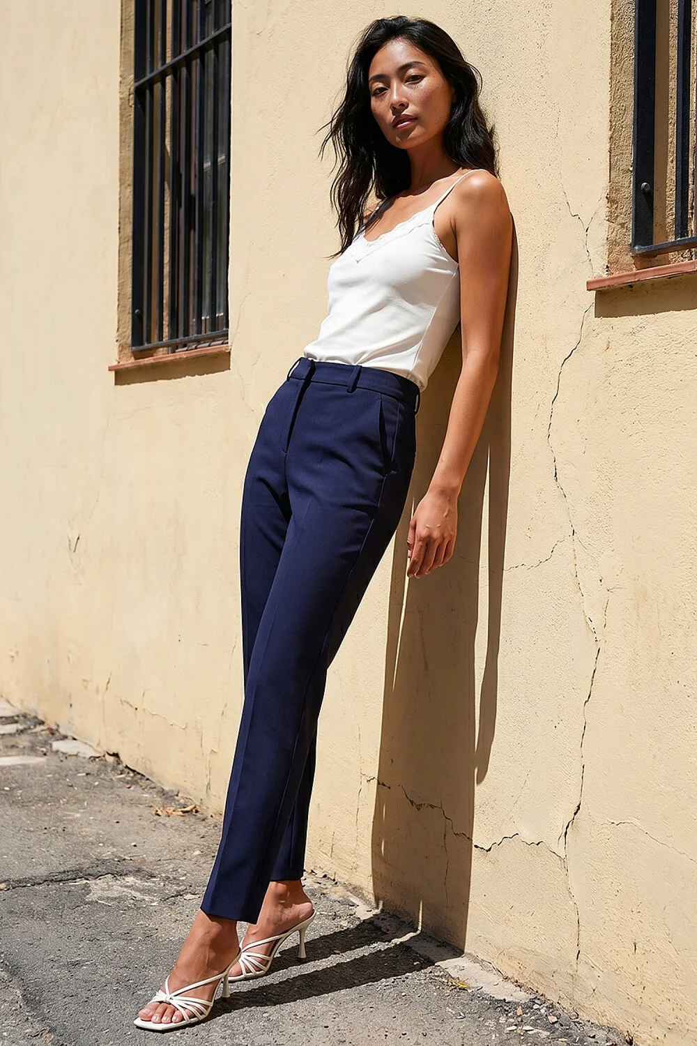 Roman Navy Short Slim Leg Trouser - 18 Image 1