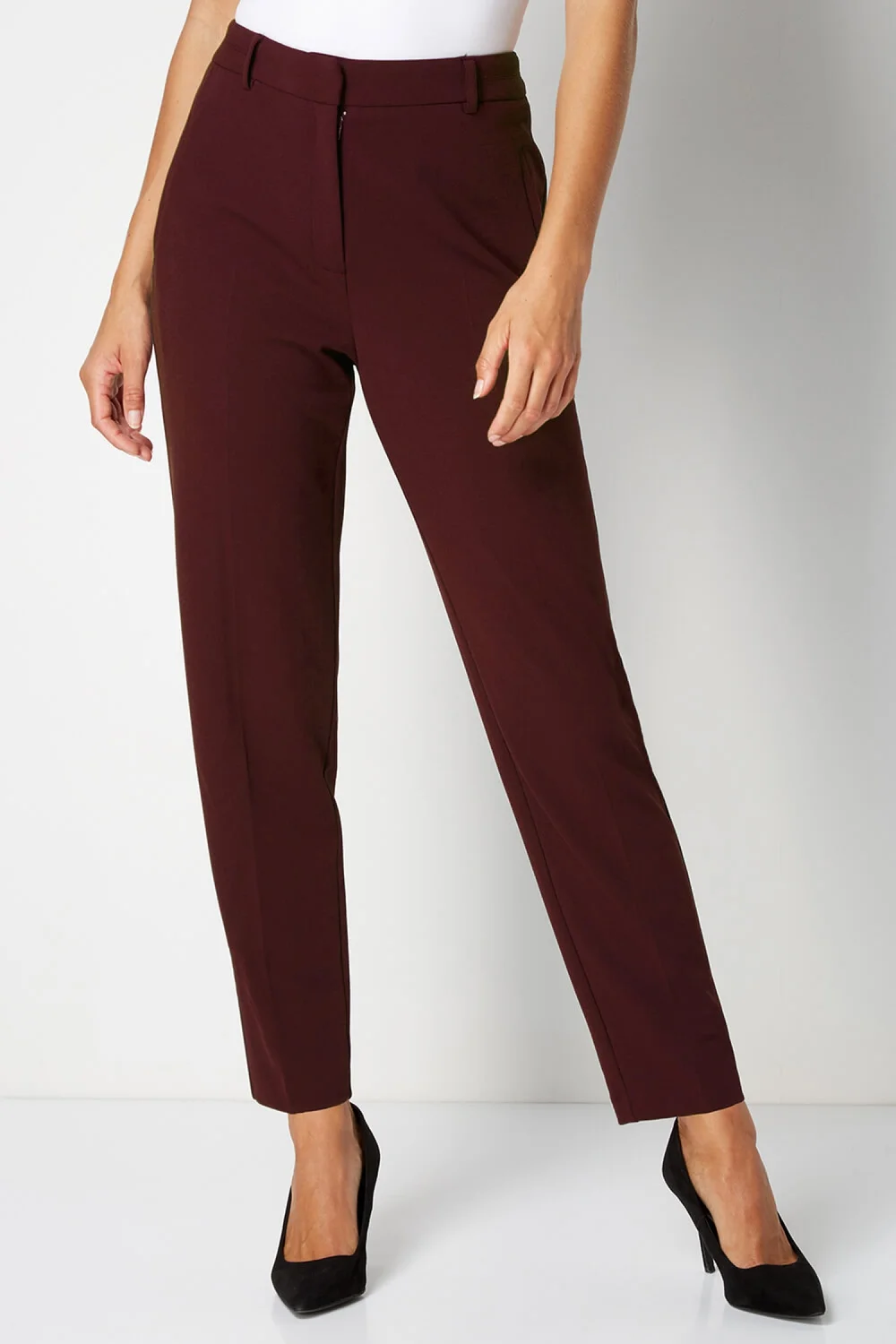 Roman Wine Short Straight Leg Stretch Trouser - 16 Image 2