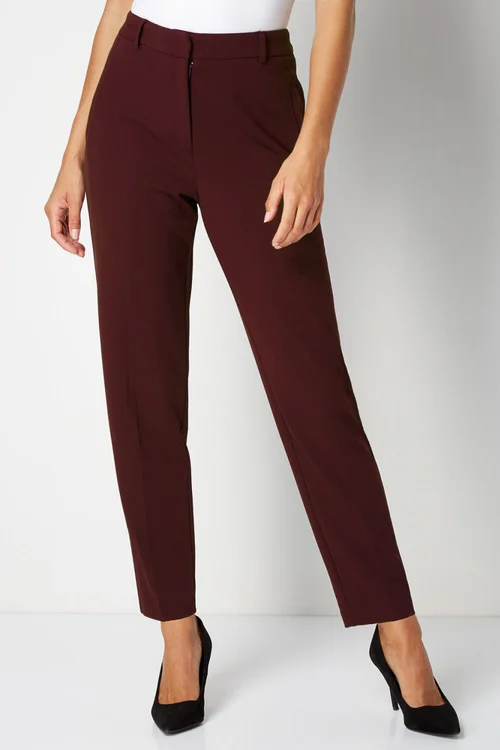 Roman Wine Short Straight Leg Stretch Trouser - 16 Image 2
