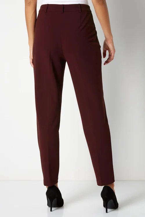 Roman Wine Short Straight Leg Stretch Trouser - 16 Image 3