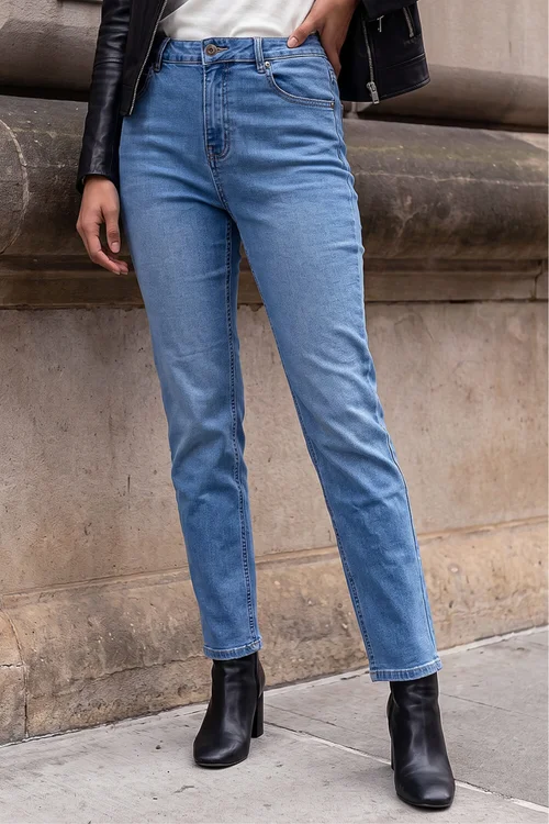 Roman Light Denim Slim Leg Stretch Jeans - 12 Image 2