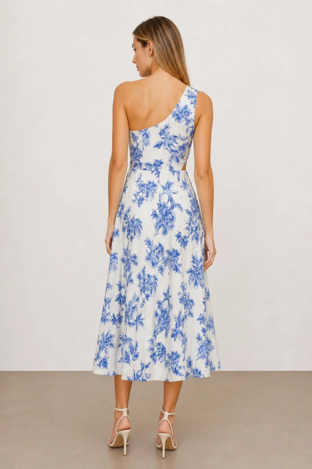 Style Cheat Blue Jasmine Print Midi Dress - 6 Image 5