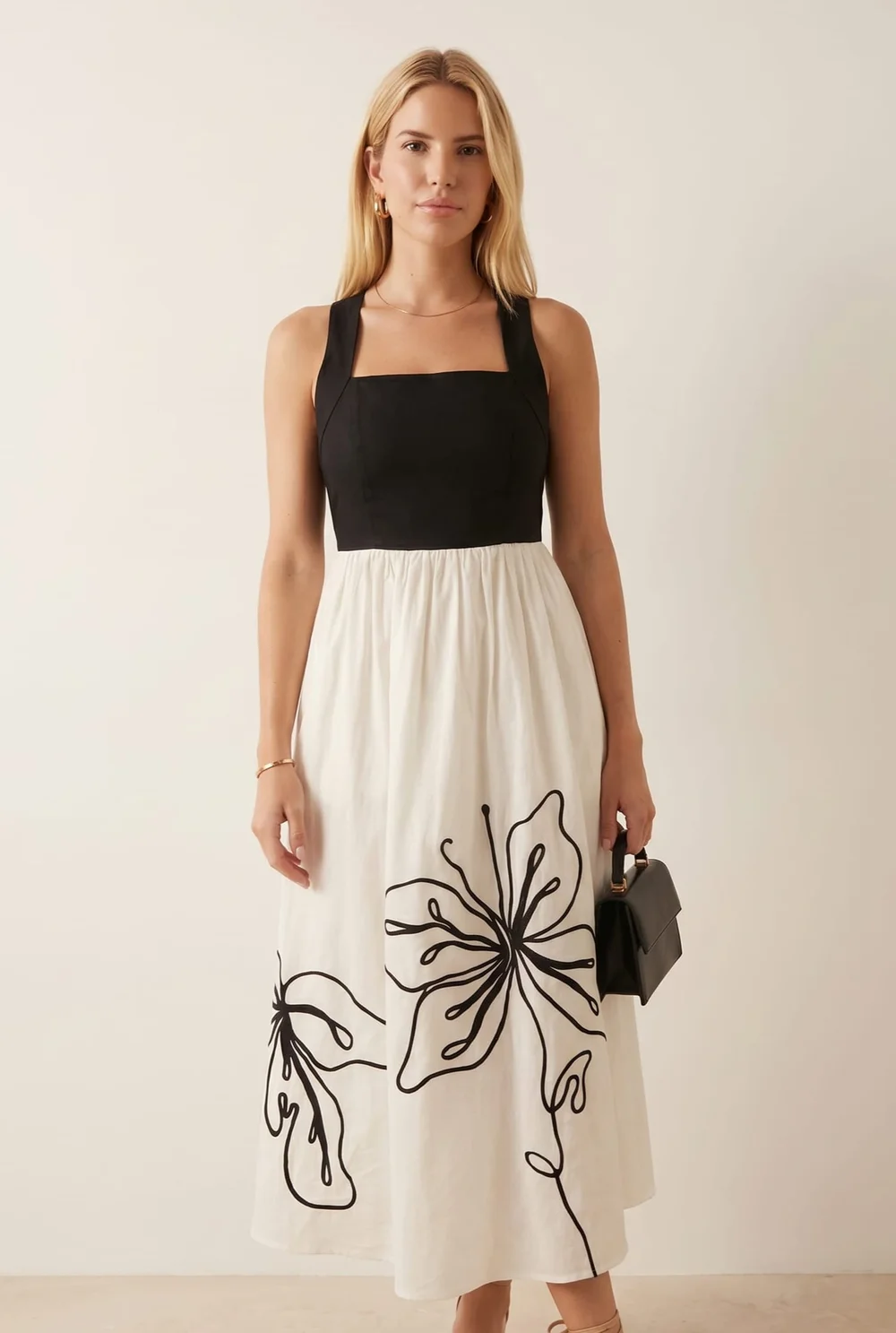 Style Cheat Mono Embroidered 2in1 Dress - 14 Image 5