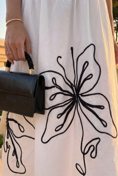 Style Cheat Mono Embroidered 2in1 Dress - 14 Image 3