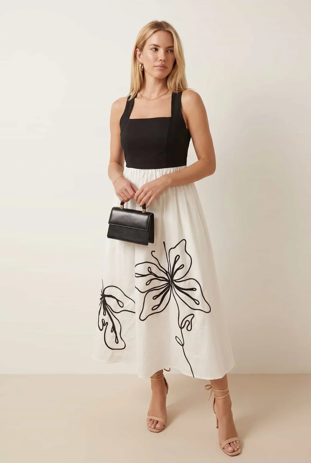 Style Cheat Mono Embroidered 2in1 Dress - 14 Image 4