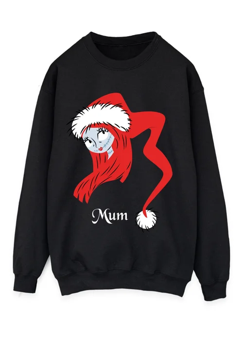 Spiral Galaxy Disney Nightmare Before Christmas Mum Christmas Black Graphic Sweatshirt - 2XL Image 1