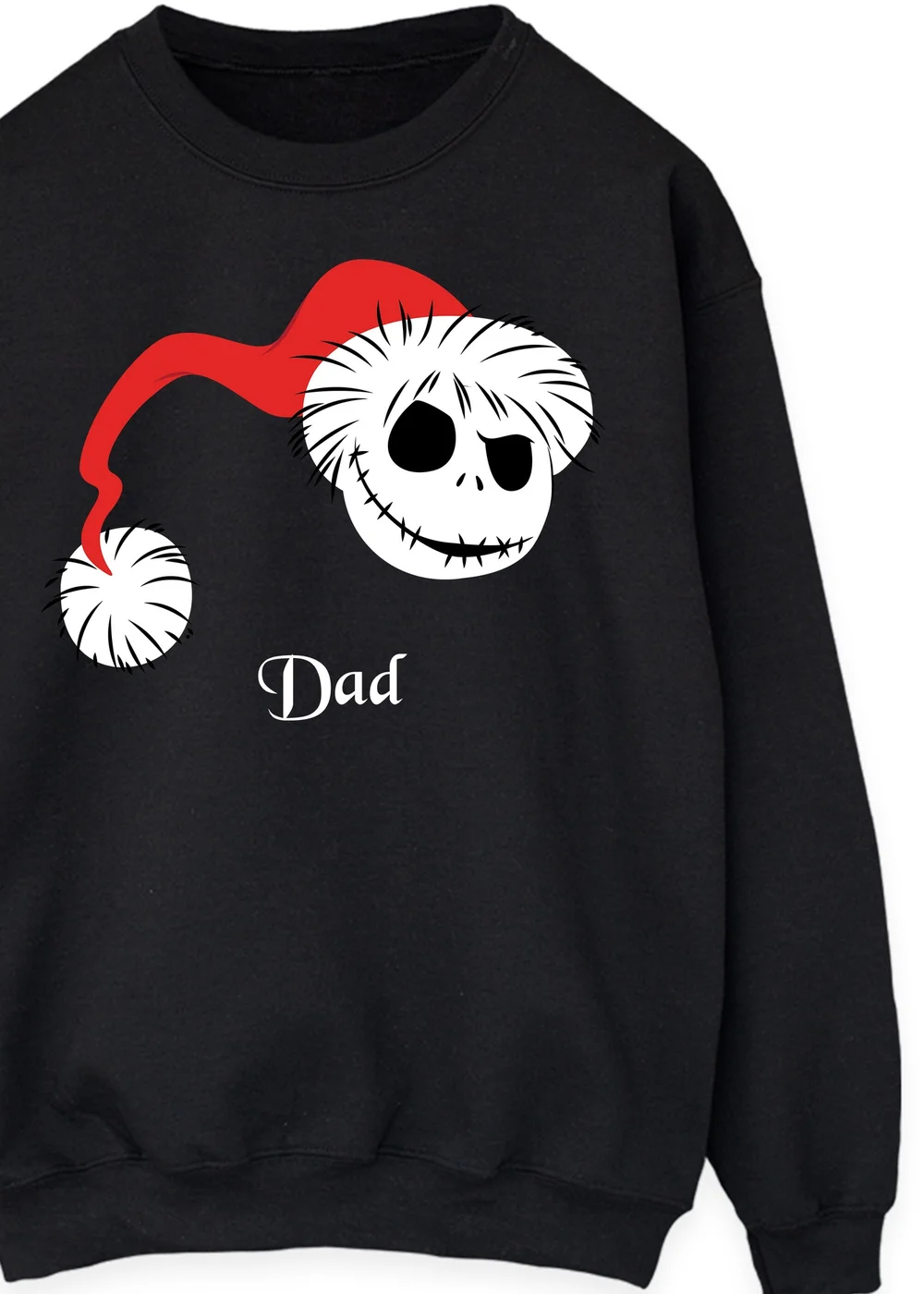 Spiral Galaxy Nightmare Before Christmas Dad Black Graphic Sweatshirt - 5XL Image 2
