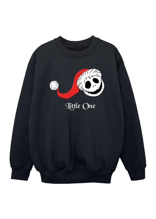 Ada & Ted Disney Nightmare Before Christmas Little One Boys Black Graphic Sweatshirt (3-13 Years) - 9-11 Yrs Image 1