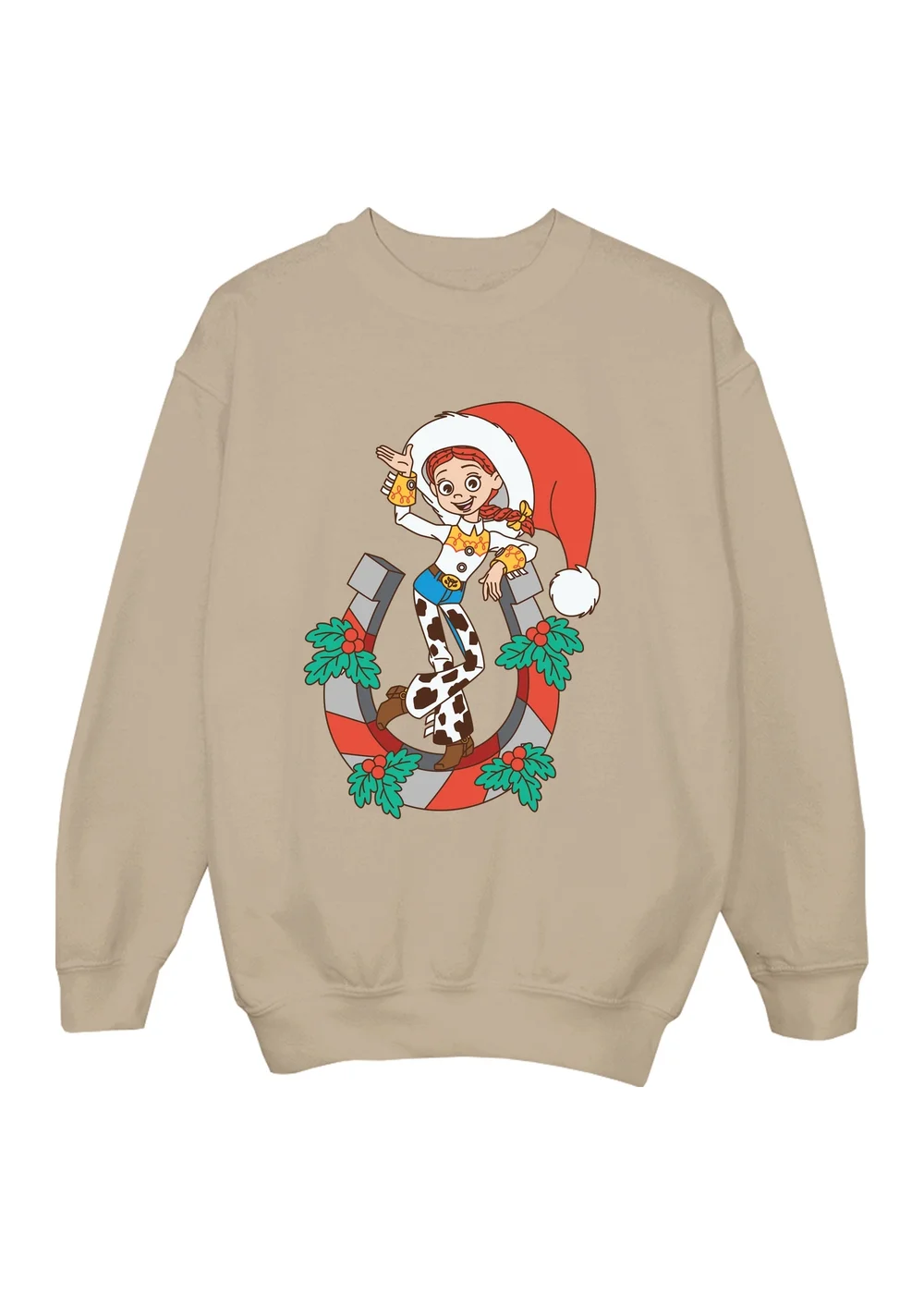 Ada & Ted Disney Toy Story Jessie Christmas Girls Sand Graphic Sweatshirt (3-13 Years) - 7-8 Yrs Image 1