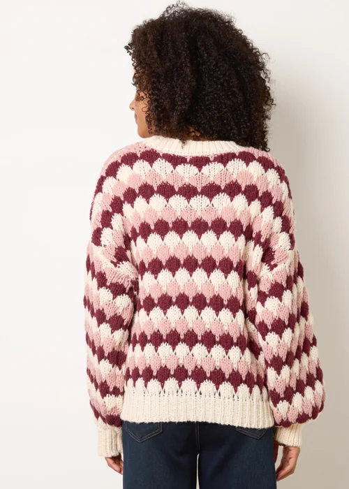 Blue Vanilla Beige Round Neck Jumper - S/M Image 4