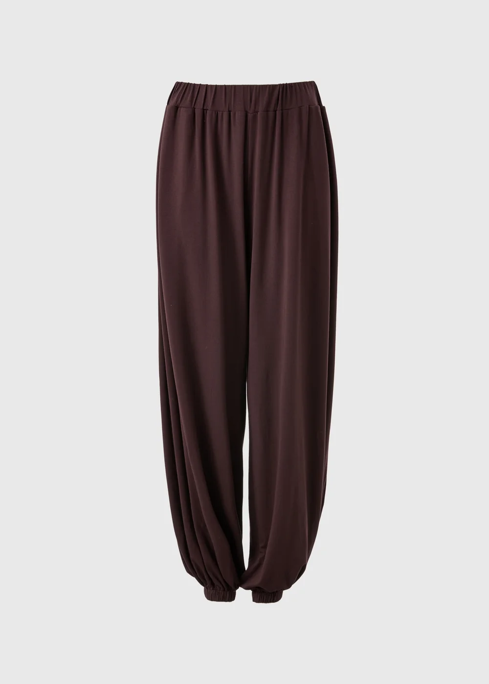 Brown Balloon Leg Trousers - Small Image 1