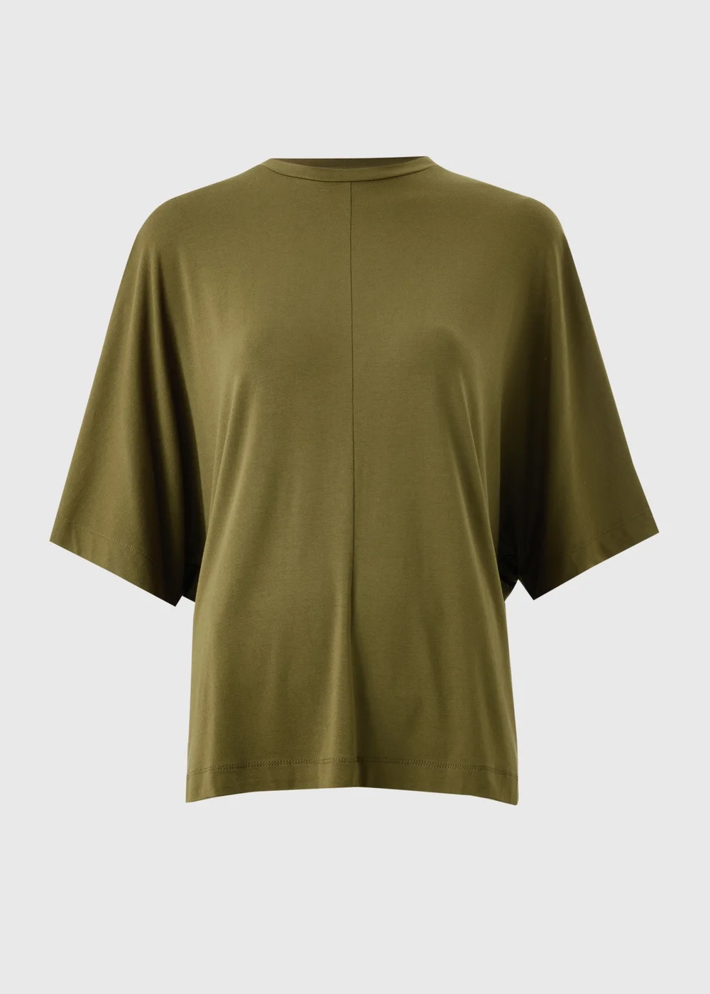 Khaki Batwing Top - XS Image 1
