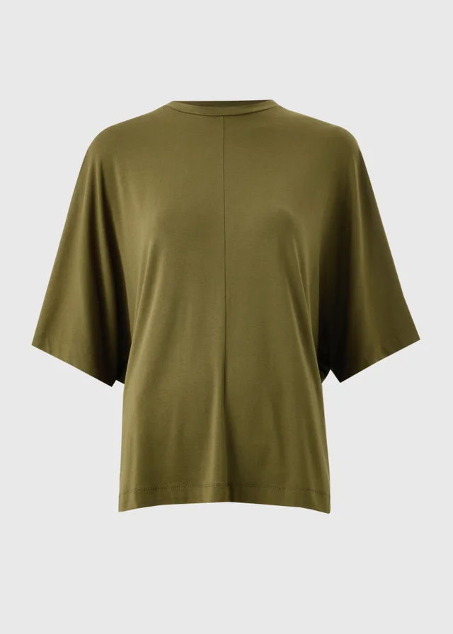 Khaki Batwing Top