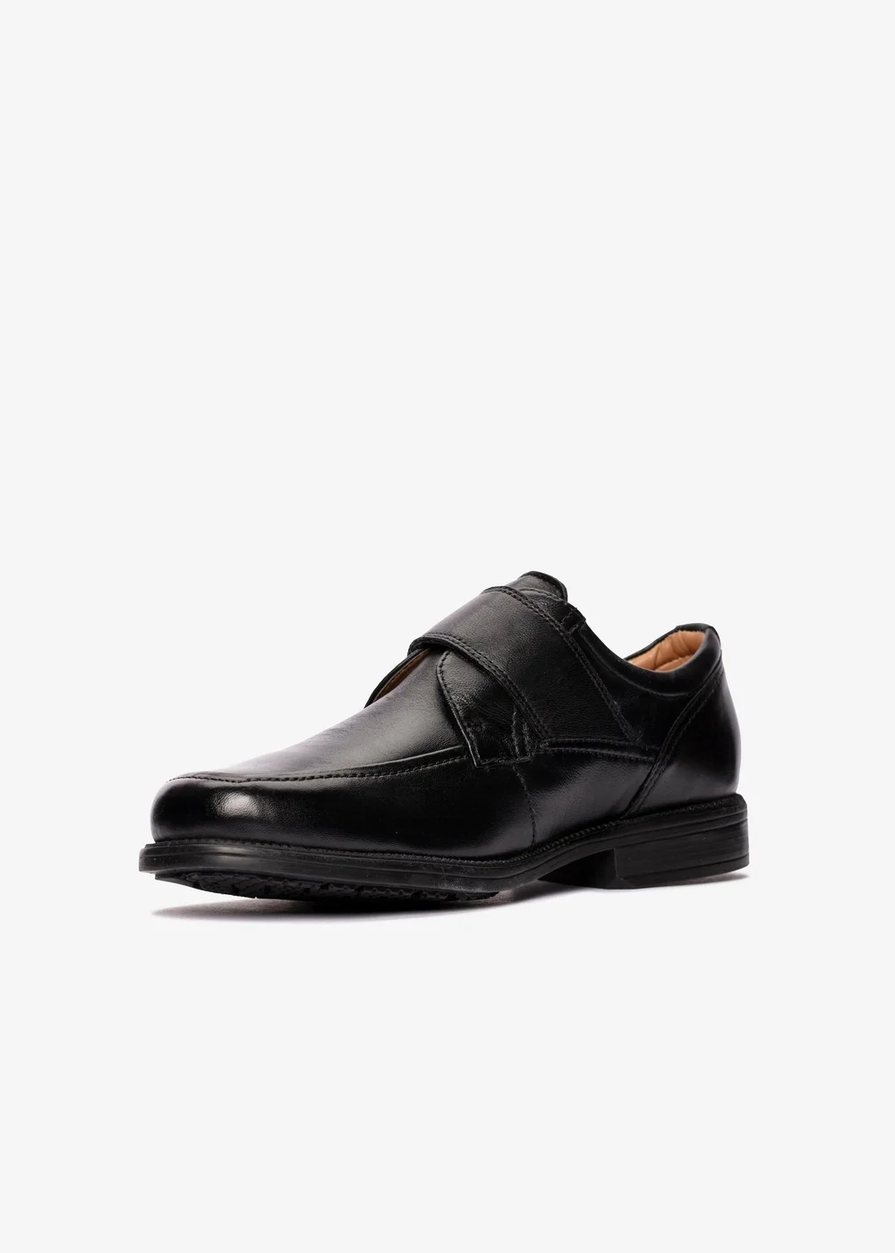Clarks Mens Black Hail Roll Leather Standard - 7.5 Image 4
