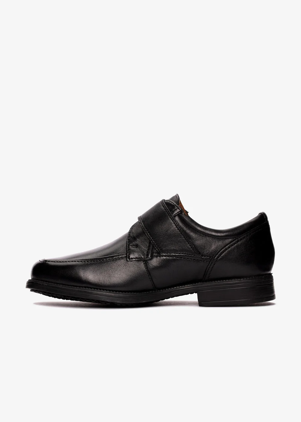 Clarks Mens Black Hail Roll Leather Standard - 7.5 Image 2