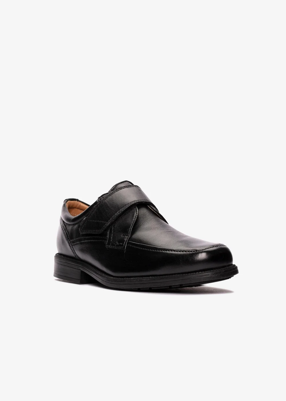 Clarks Mens Black Hail Roll Leather Standard - 7.5 Image 3