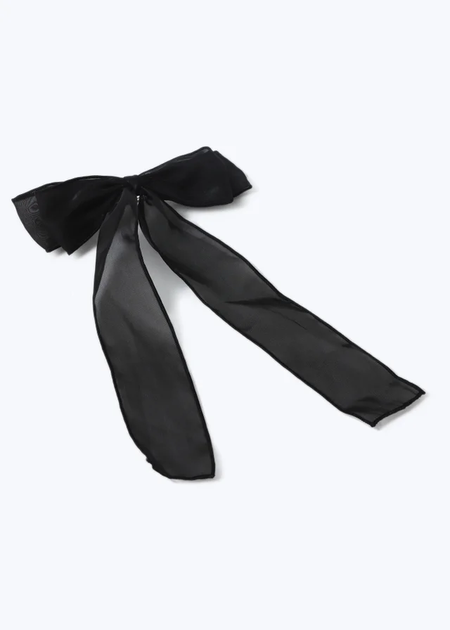 Muse Black Organza Bow