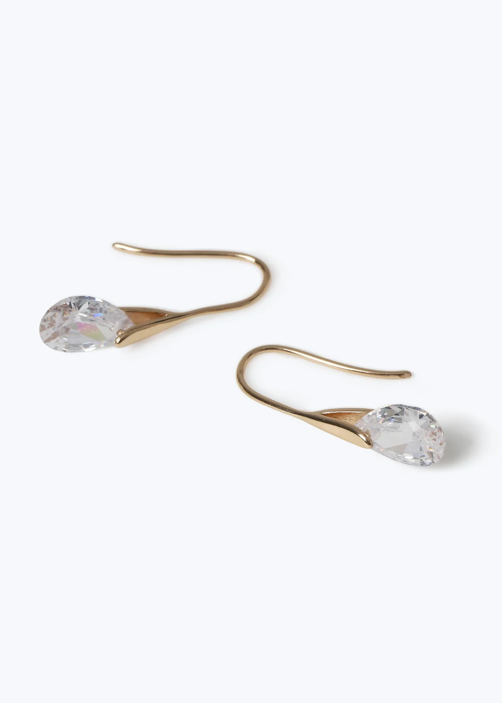 Muse Gold Cubic Zirconia Tulip Drop Earrings - One Size Image 2